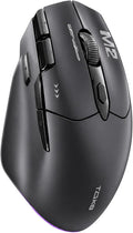 TMKB M2 Wireless Gaming Mouse, 24K DPI, Tri-Mode 2.4G/BT/USB-C, 9 Buttons | Lightweight Ergonomic Grip, Programmable, 600mAh Rechargeable, DPI-Shift Button, RGB lighting, PTFE Feet, for PC Laptop Mac